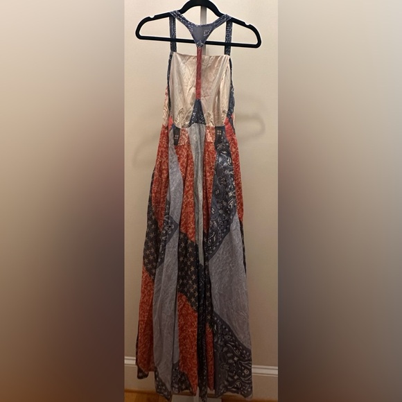 NWT Free People We The Free Heritage Maxi Dress Racerback Patchwork Americana - Picture 9 of 10
